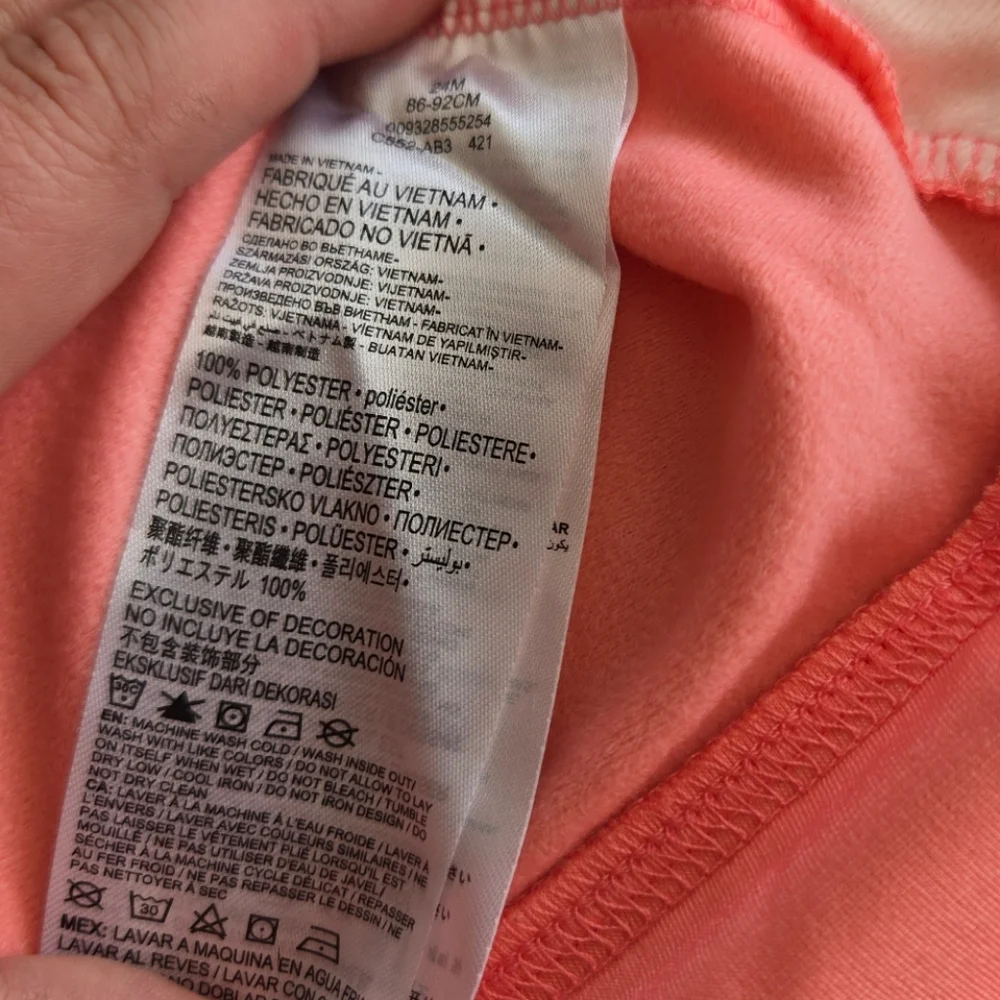 Nike Vibrant Coral Jogging Suit Size 24 Months - Picture 4 of 5